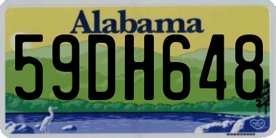 AL license plate 59DH648