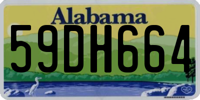 AL license plate 59DH664