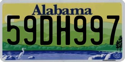 AL license plate 59DH997