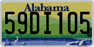 AL license plate 59DI105