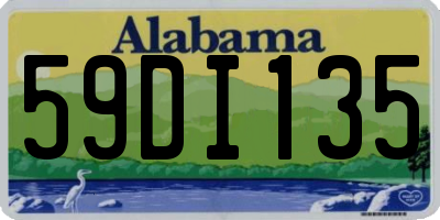 AL license plate 59DI135