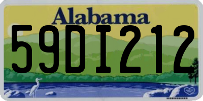 AL license plate 59DI212