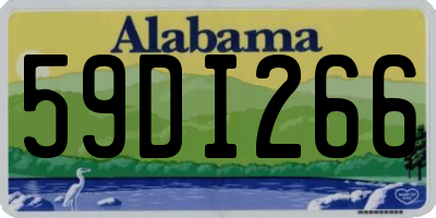 AL license plate 59DI266