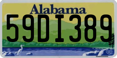 AL license plate 59DI389