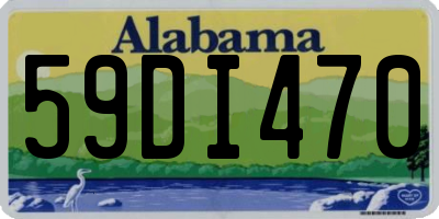 AL license plate 59DI470