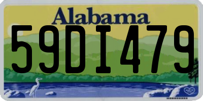 AL license plate 59DI479