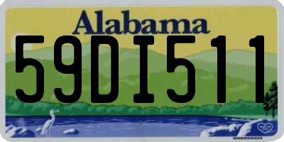 AL license plate 59DI511