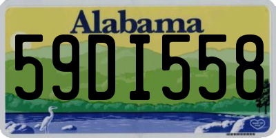 AL license plate 59DI558