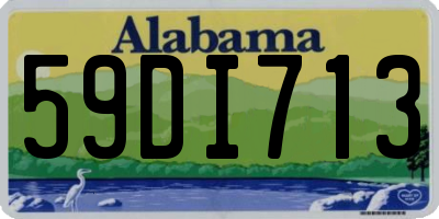 AL license plate 59DI713
