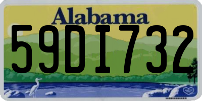 AL license plate 59DI732