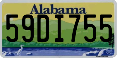 AL license plate 59DI755