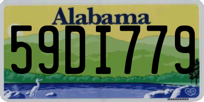 AL license plate 59DI779
