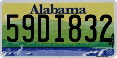 AL license plate 59DI832