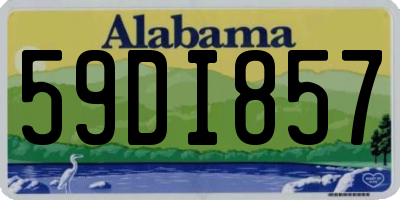 AL license plate 59DI857