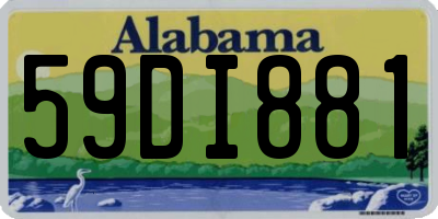 AL license plate 59DI881