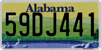 AL license plate 59DJ441