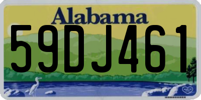 AL license plate 59DJ461