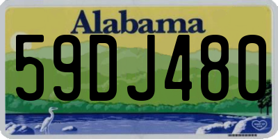 AL license plate 59DJ480