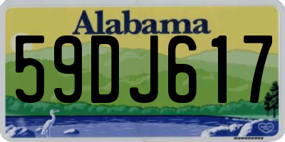 AL license plate 59DJ617