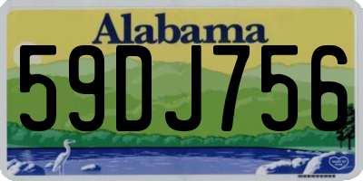 AL license plate 59DJ756