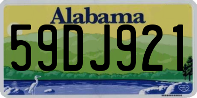 AL license plate 59DJ921