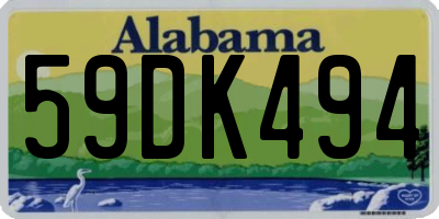 AL license plate 59DK494