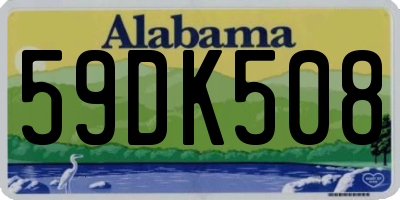 AL license plate 59DK508