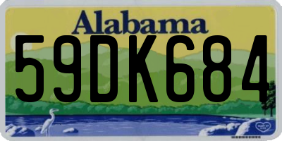 AL license plate 59DK684