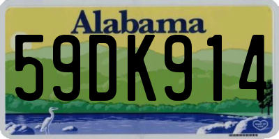 AL license plate 59DK914