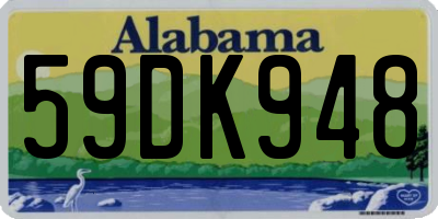 AL license plate 59DK948