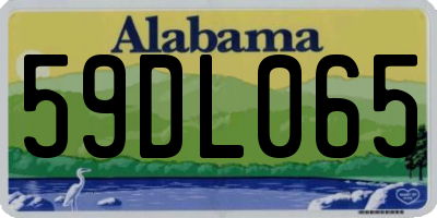 AL license plate 59DL065