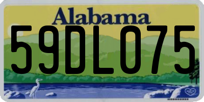 AL license plate 59DL075