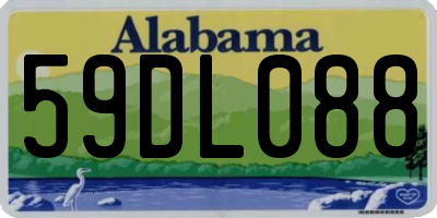 AL license plate 59DL088