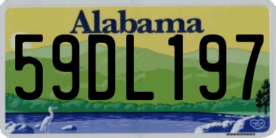AL license plate 59DL197