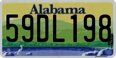AL license plate 59DL198