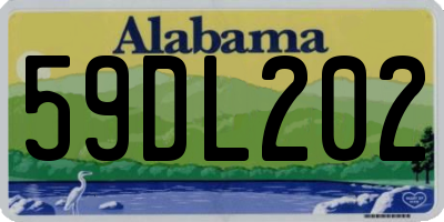 AL license plate 59DL202