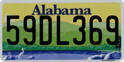 AL license plate 59DL369