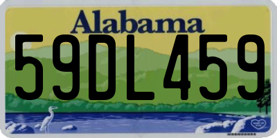 AL license plate 59DL459