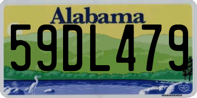 AL license plate 59DL479