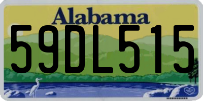 AL license plate 59DL515