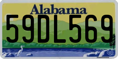 AL license plate 59DL569