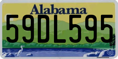 AL license plate 59DL595