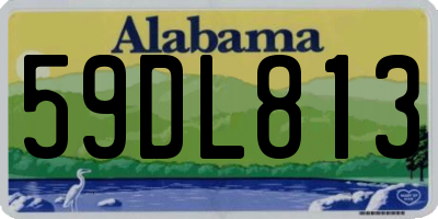 AL license plate 59DL813