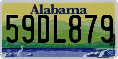 AL license plate 59DL879