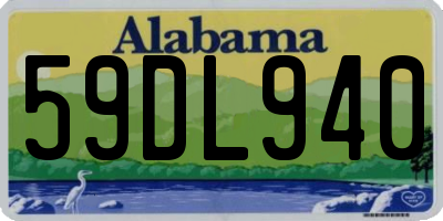 AL license plate 59DL940