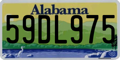 AL license plate 59DL975