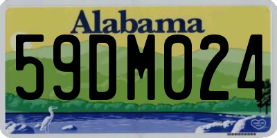 AL license plate 59DM024