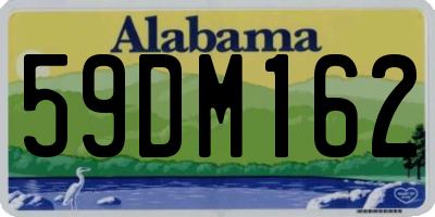 AL license plate 59DM162