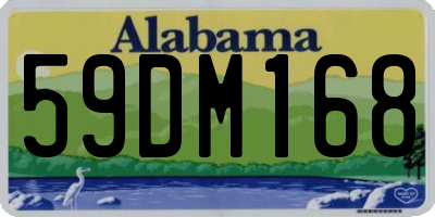 AL license plate 59DM168