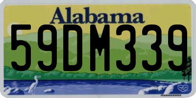 AL license plate 59DM339